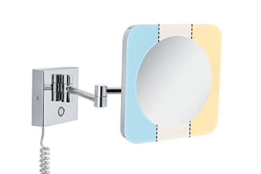 Paulmann 78933 LED Deckenleuchte Kosmetikspiegel Jora IP44 White Switch 270lm 230V 3,3W Chrom, Weiß, Spiegel eckig Metall, Acryl 2700 K im Sale